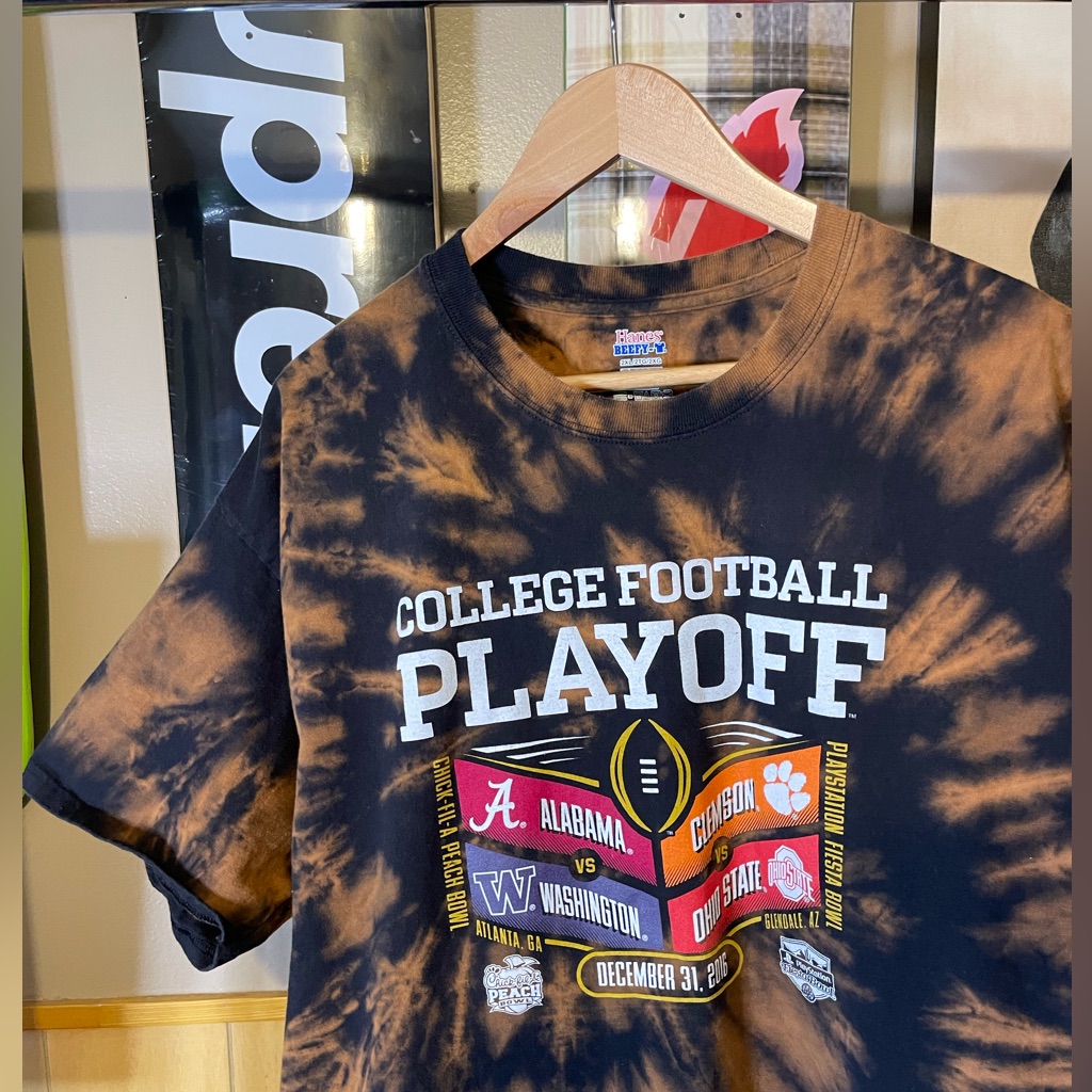 2016 College Playoffs Ncaa Football Alabama Vs Crimson Tide Xxl Custom TieDye